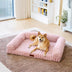 Cream Fluffy Comfort Orthopedic Dog and Cat Sofa Bed