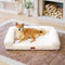 Cream Fluffy Comfort Orthopedic Dog and Cat Sofa Bed