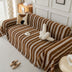 Decorative Stripe Tassel Chenille Throw Sofa Cover
