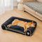 Deluxe Flannel Double-Layer Orthopedic Dog Sofa Bed