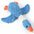 Dog Chew-Resistant Toy with Squeaker - Bird