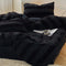Ensemble de draps à rayures confortables double face