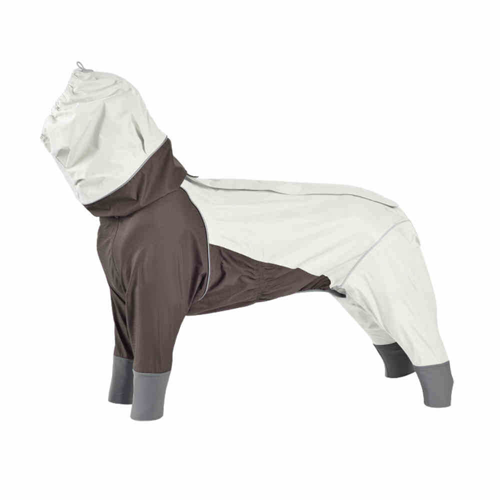 Four-Legged Lightweight Waterproof Turtleneck Reflective Drawstring Hooded Raincoat For Dog And Owner