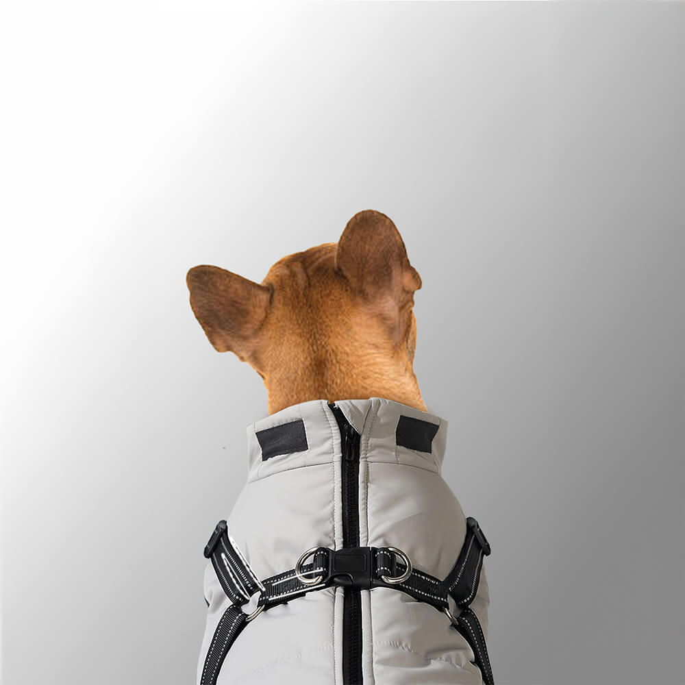 Veste de harnais pour chien extérieure chaude et imperméable réglable