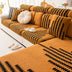 All-Season Soft & Stretchy Fishbone Striped Magic Sofa Cover