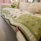 Chenille Scratch-resistant Fabric Pastoral Style  Irregular Shaped Non-slip Sofa Cover