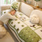 Chenille Scratch-resistant Fabric Pastoral Style  Irregular Shaped Non-slip Sofa Cover