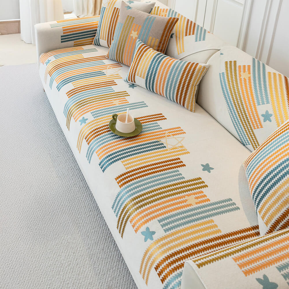 Chic All-seasons Chenille Anti-scratch Anti-Slip Furniture Protector Sofa Cover