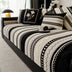 Colorblock Woven Suede Soft Skin-Friendly Anti-Skid Sofa Cover