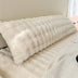 Comfortable Bubble Faux Rabbit Fur Extended Rest Headboard Pillow