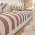 Cotton Linen Stripe Anti-scratch Furniture Protector Sofa Cover
