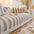 Cotton Linen Stripe Anti-scratch Furniture Protector Sofa Cover