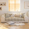 Cotton Linen Stripe Anti-scratch Furniture Protector Sofa Cover