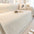 Cream Chenille Textured Pet-Friendly Anti-Scratch Throw Sofa Cover