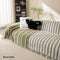 Decorative Stripe Tassel Chenille Throw Sofa Cover