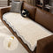 Durable Herringbone Pattern Anti-Slip Couch Cover with Wavy Trim – Pet Scratch Resistant