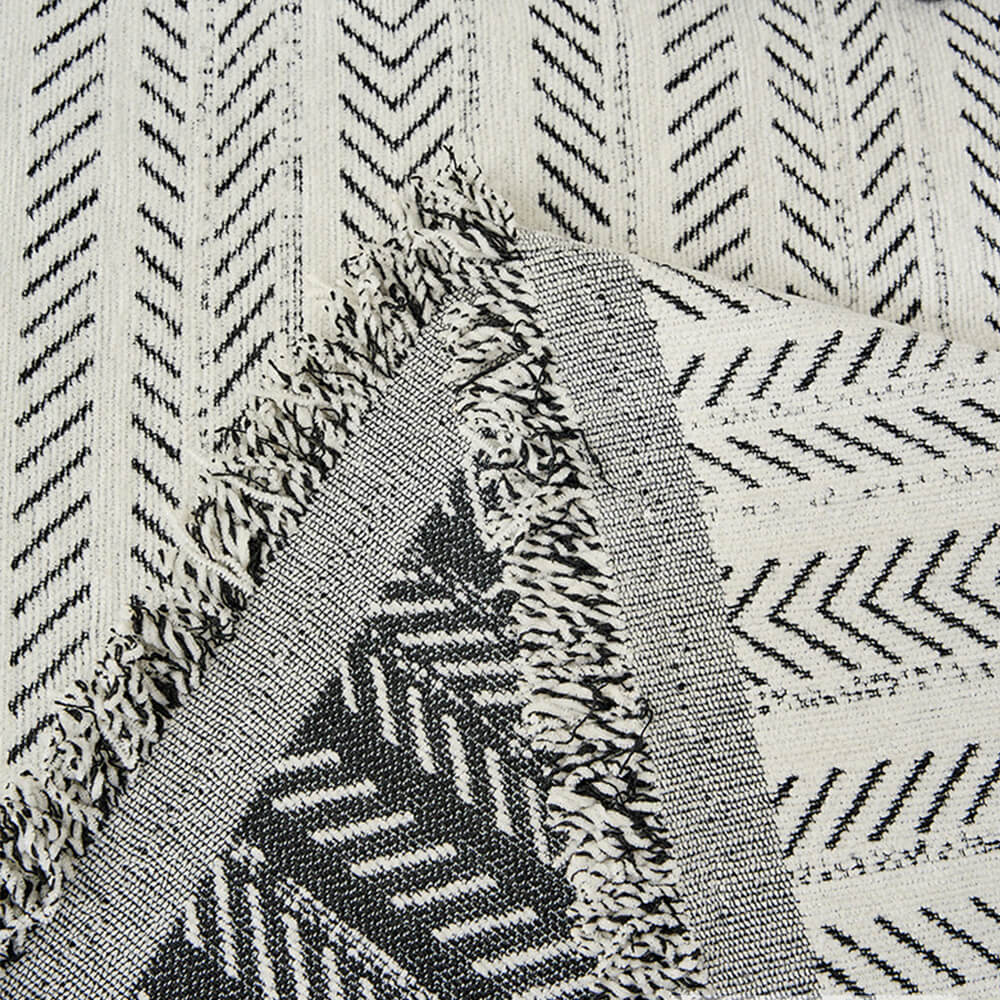 Elegant Herringbone Chenille Textured Throw Sofa Cover