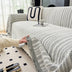 Elegant Herringbone Chenille Textured Throw Sofa Cover
