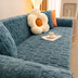 Floral Jacquard Fleece for Warmth Sofa Cover