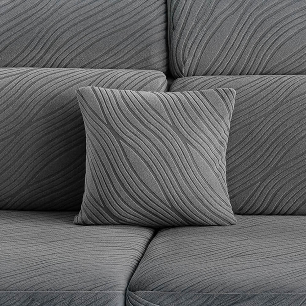 Wave Jacquard Sofa Stretch Anti-Slip Full Wrap Magic Sofa Cover
