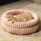 Lit rond minimaliste en velours de lait chaud pour chien et chat en fausse fourrure de lapin