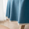 Minimalist Linen Waterproof and Oil-Resistant Easy-Care Round Tablecloth