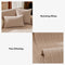 Minimalist Water-resistant Wheat Stripe Design Chenille Sofa Cover