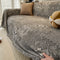 Moroccan Pattern Reversible Chenille Cat-Scratch Resistant Throw Couch Cover