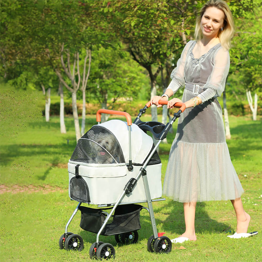 Outdoor Multifunctional Lightweight Foldable And Detachable Pet Stroller