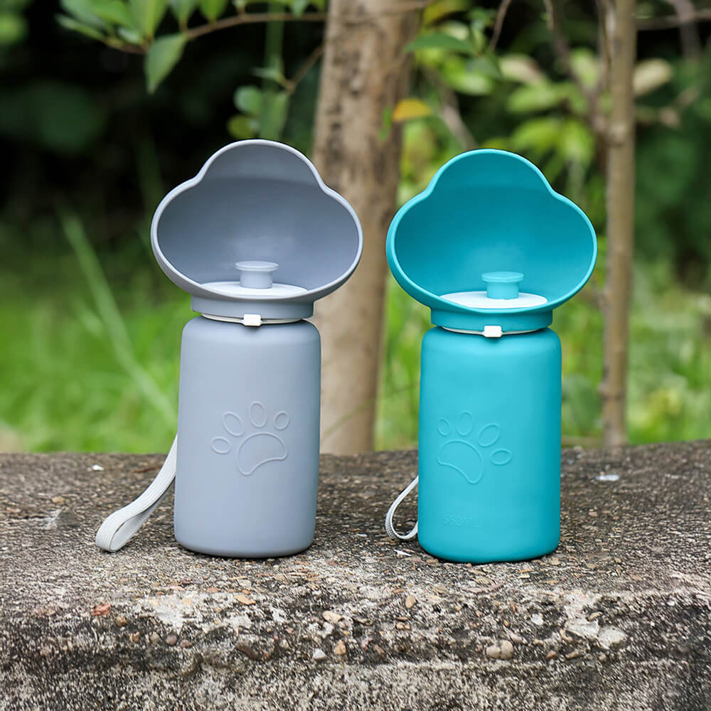 Portable Outdoor Folding Sealed Soft Silicone Pet Water Bottle