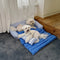 Lit romantique pour chien et chat avec nœud papillon en microfibre