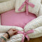 Lit romantique pour chien et chat avec nœud papillon en microfibre