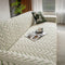 Textured Wheat Ear Pattern Jacquard Fleece Magic Sofa Cover