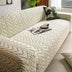 Textured Wheat Ear Pattern Jacquard Fleece Magic Sofa Cover