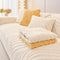 Wave Textured Plush Non-Slip Sofa Cover