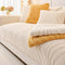 Wave Textured Plush Non-Slip Sofa Cover