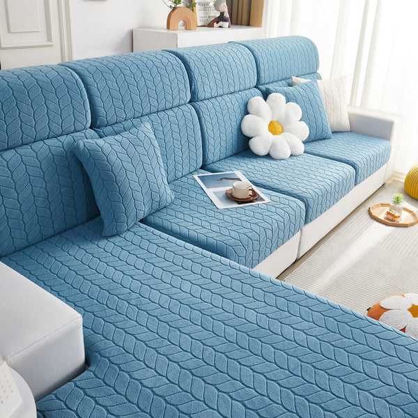 Wheat Leaf Texture All-Season Universal Elastic Full Protection Magic Sofa Cover