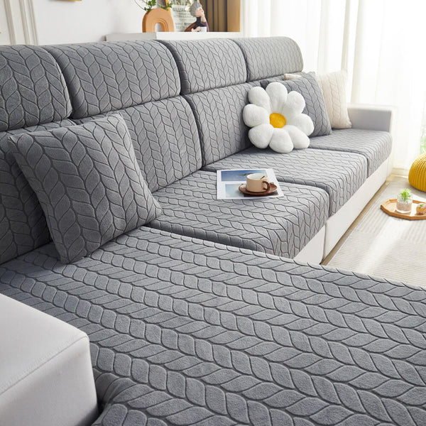 Wheat Leaf Texture All-Season Universal Elastic Full Protection Magic Sofa Cover