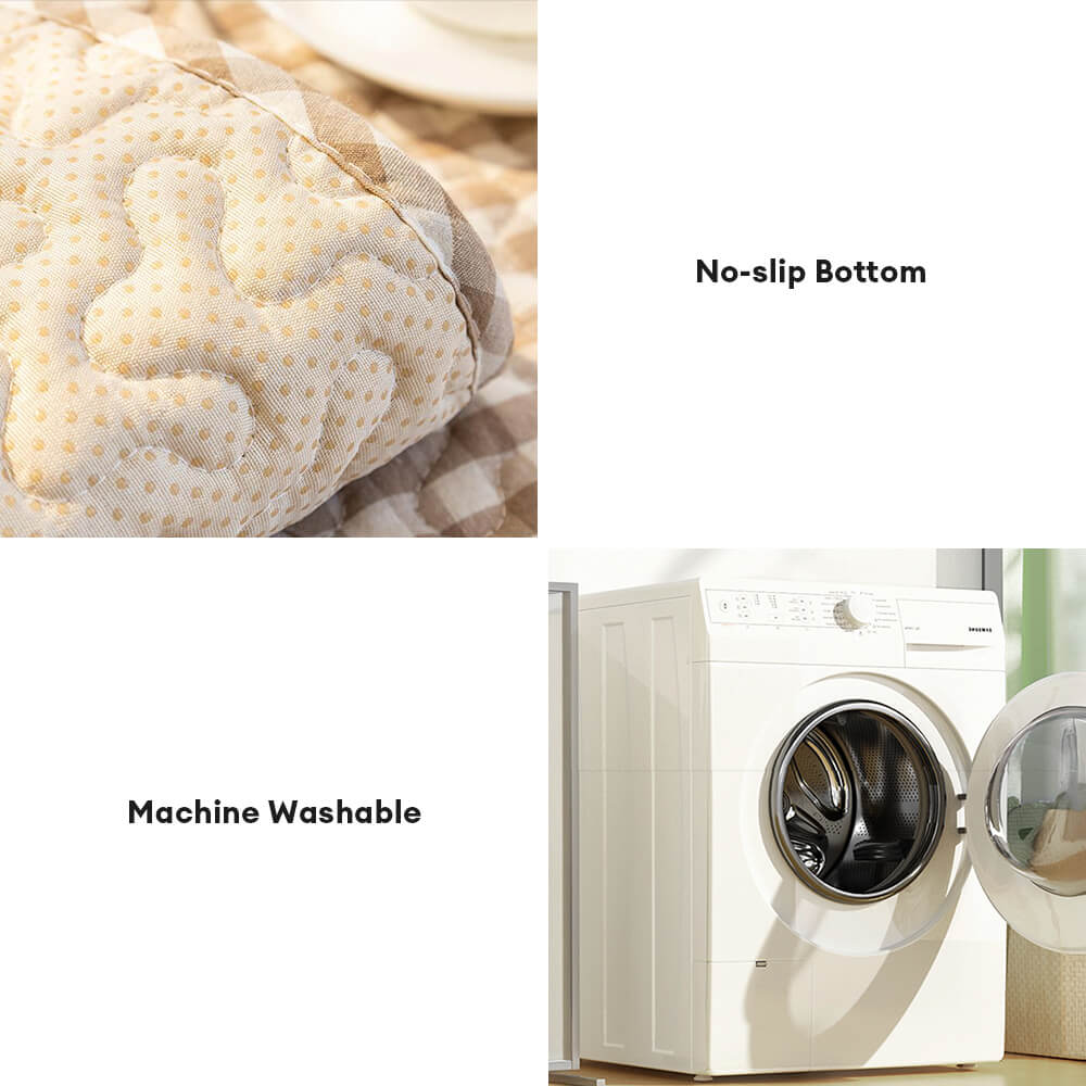 Retro Plaid Washed Cotton Wear-Resistant Non-Pilling Sofa Cover