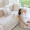 Chenille Romantic Botanical Design Comfortable Sofa Cover