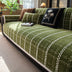 Elegant Checkered Jacquard Chenille All-Season Sofa Protector Sofa Cover