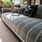 Elegant Checkered Jacquard Chenille All-Season Sofa Protector Sofa Cover