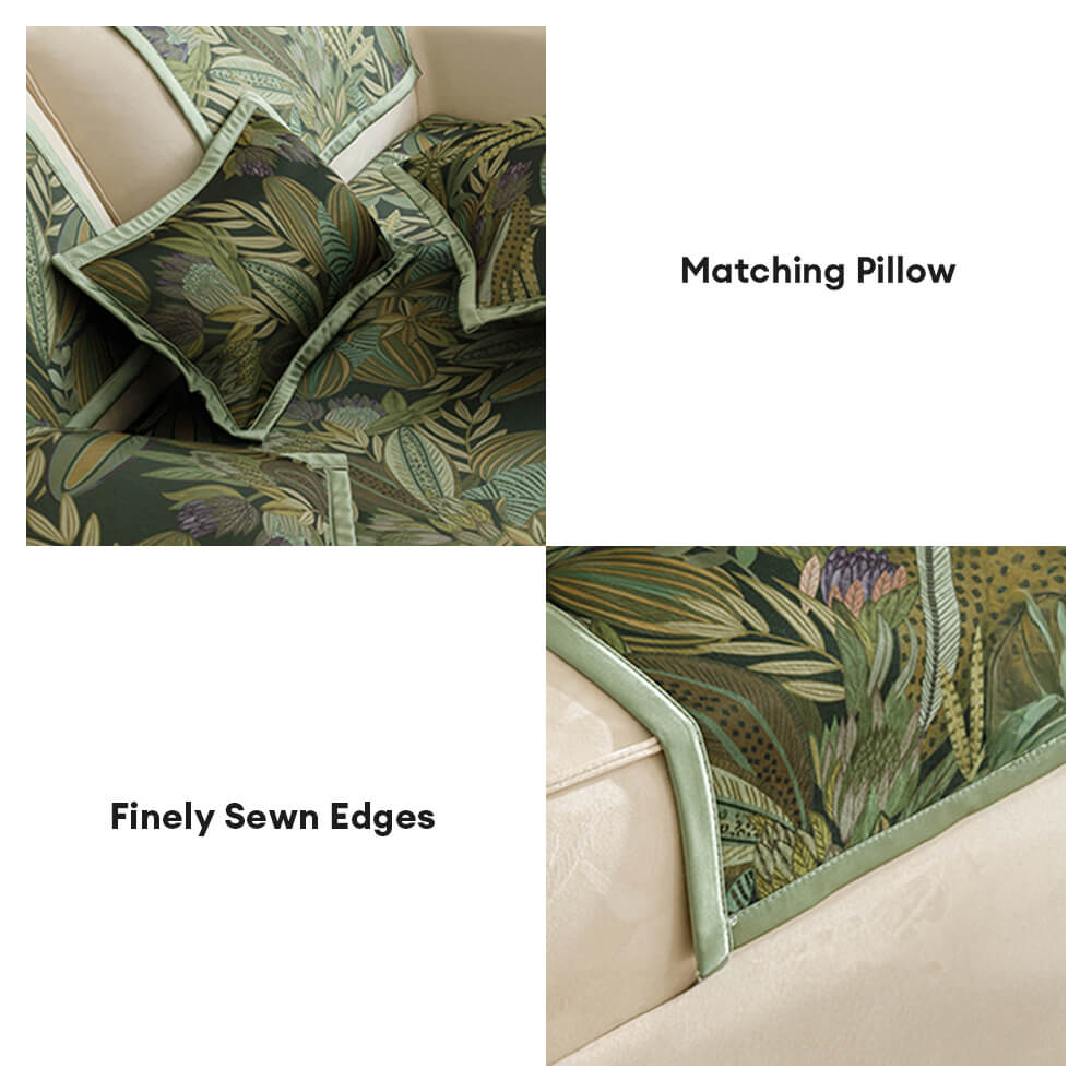 All-Season Cooling Pastoral Floral Sofa Cover