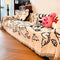 Cute Hand-Drawn Cat Pattern Reversible Chenille Throw Couch Cover