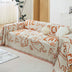 Cute Hand-Drawn Cat Pattern Reversible Chenille Throw Couch Cover