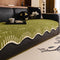 Soft Thickened Plush Sofa Cover with Irregular Wave Edges