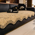 Soft Thickened Plush Sofa Cover with Irregular Wave Edges