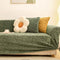 Floral Jacquard Fleece for Warmth Sofa Cover