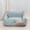 Luxury Houndstooth Cotton-Linen All Seasons Comfort Dog & Cat Sofa Bed