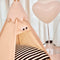 Cute and Funny Striped Semi Enclosed Dog & Cat Tent